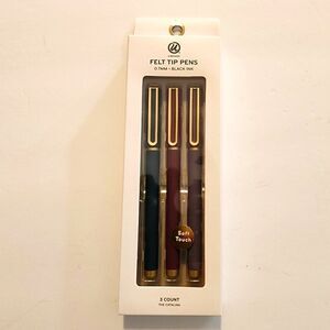 U Brands Felt Tip Pens The Catalina 3 Count New in Box